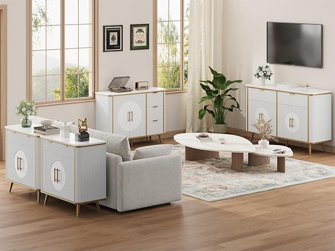 35" Modern Sideboard Buffet - Image 6