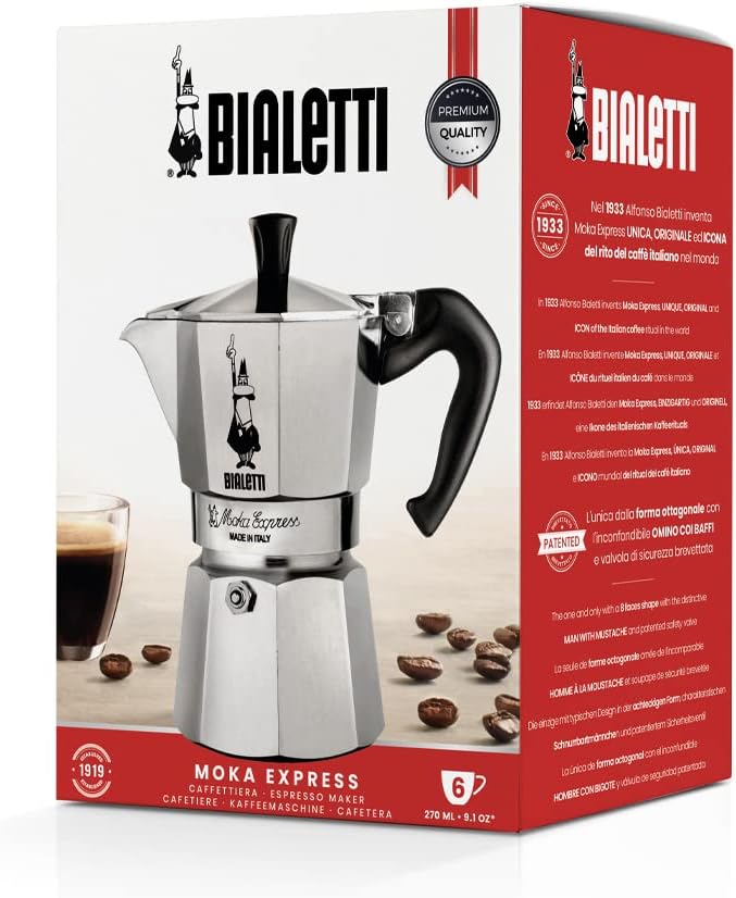 Bialetti Moka Express Iconic Italian Stovetop Espresso Maker - Image 6