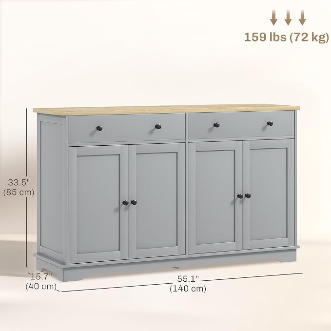 HOMCOM Sideboard Buffet Cabinet - Image 3