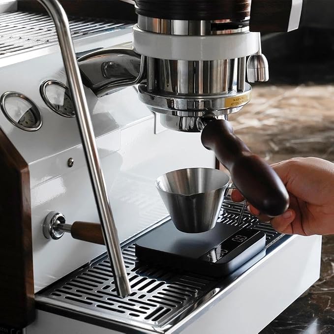 watchget Stainless Steel Espresso Cups, Single Spout & Scale Measuring Cup - Image 4
