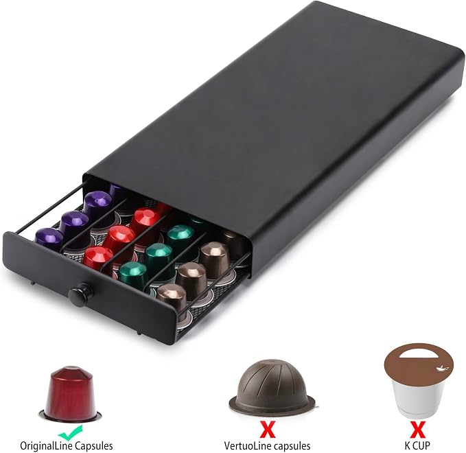 Coffee Pod Storage Drawer Holder, 40 Capsule Capacity - Image 4