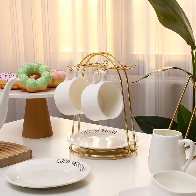 jojofuny Golden Mugs Display Holder Stand - Image 7
