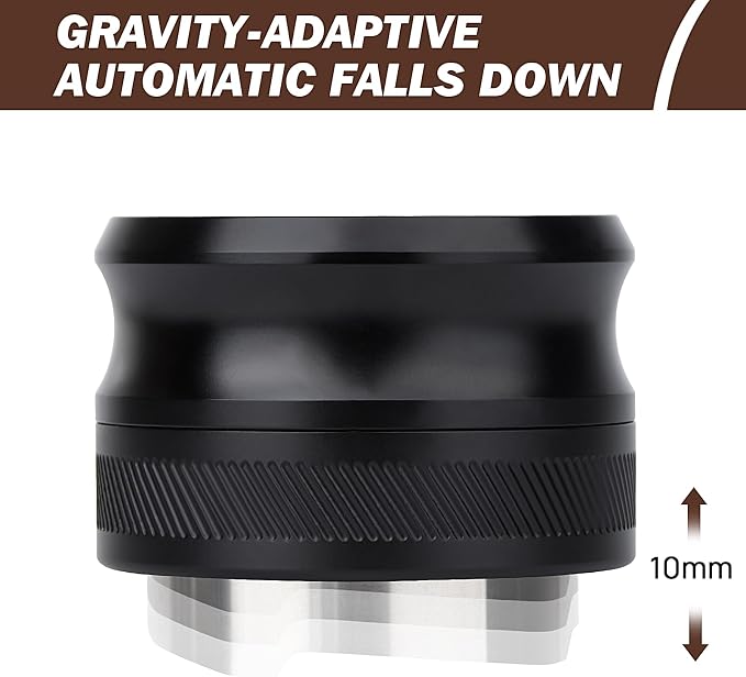 58mm Espresso Distribution Tool, Gravity Coffee Distributor, Adjustable Depth - Image 2