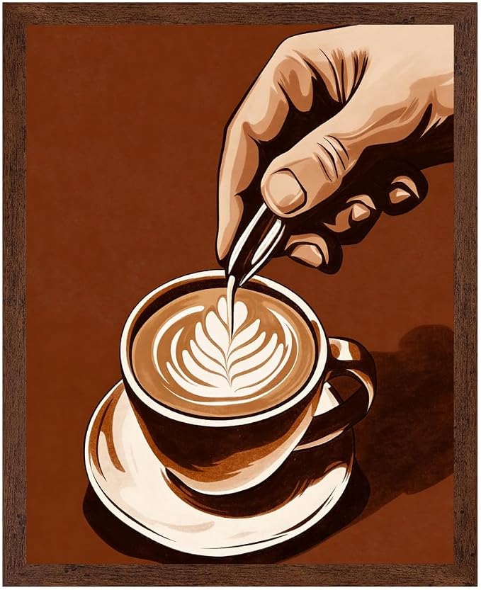Lawrence Williams Designs Latte Art Coffee Poster by LawrenceWilliamsDesigns
