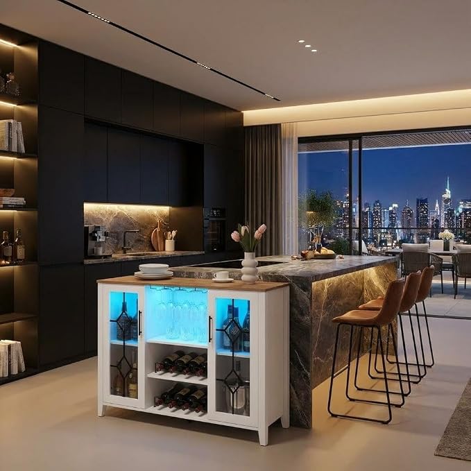 GarveeHome Wine Bar Cabinet - Image 6