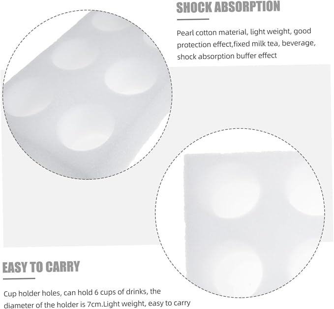 Luxshiny 2pcs Car Cup Holders Drink Carrier Tray - Image 7