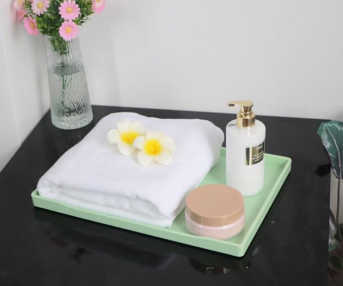 Large Green Serving Tray for Gathering Small Items | Serving Accessory - Image 7