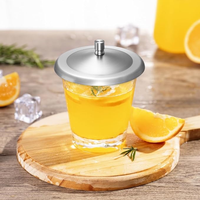 DOITOOL 5Pcs Reusable Lids Stainless Steel Cup Covers - Image 9