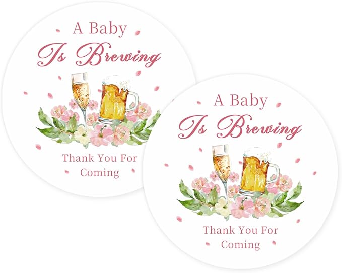 50pcs Coffee Brewing Stickers, Beer Thank You Stickers Labels by Unknown