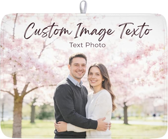 Custom Personalized Dish Drying Mat by Sweetshow