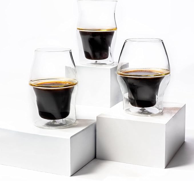 ICOSA Brewhouse AVENSI Coffee Enhancing Glassware Cups by ICOSA+Brewhouse