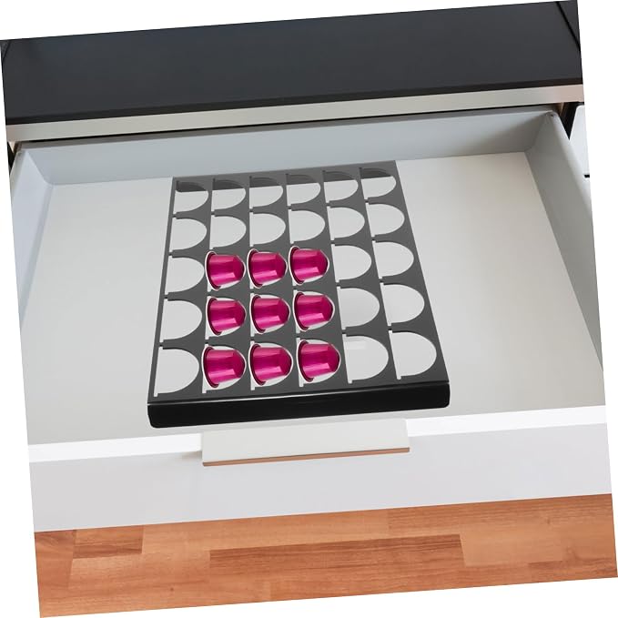 HOMSFOU Coffee Capsule Organizer Rack Multi Acrylic Storage - Image 7