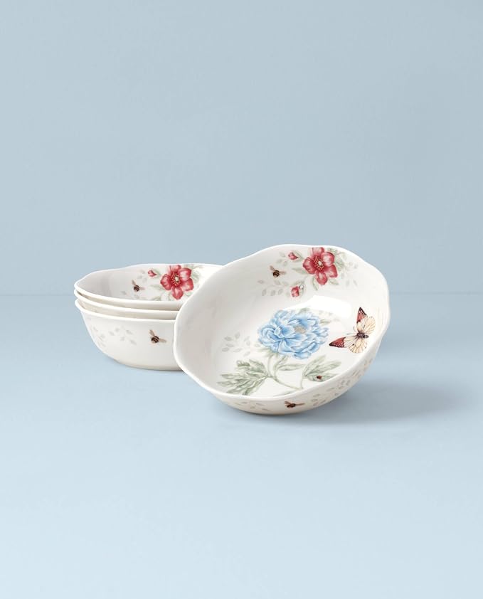 Lenox Butterfly Meadow Soup Bowls Set of 4, Service - Image 5