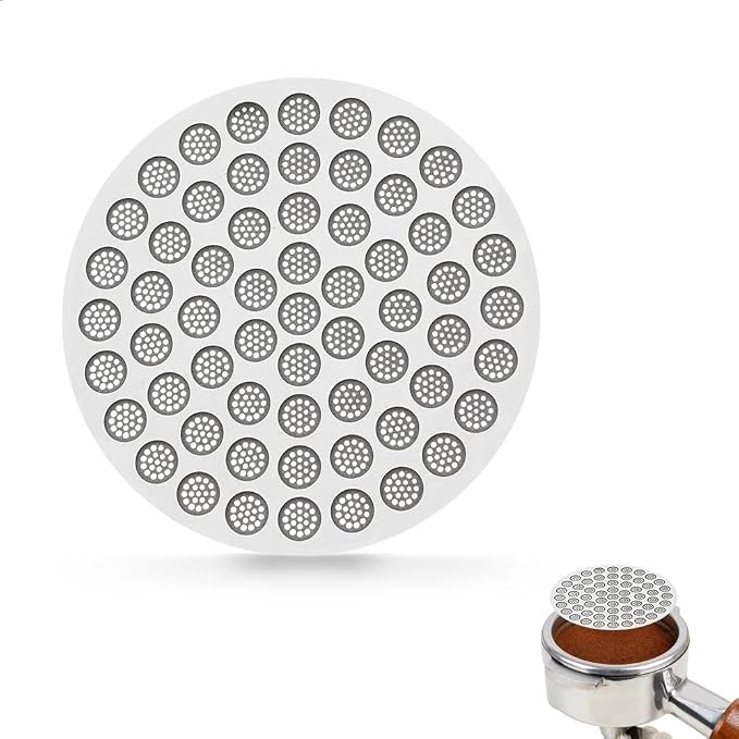 watchget 53mm Espresso Puck Screen Reusable Mesh Coffee Filter 0.8mm Thickness by watchget