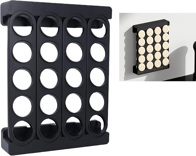 Haofy Modern White Coffee Capsule Rack Holds 20 Pods in Compact 9.6" Design - Image 8
