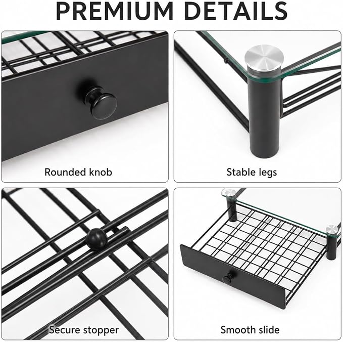 Tempered Glass Coffee Pod Drawer, Nespresso Vertuo Capsule Holder Organizer - Image 6