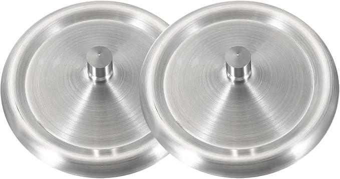 uxcell 2Pcs Stainless Steel Mug Cover, 3.1" Universal Cup Lid Dust Prevention by uxcell