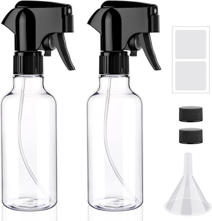 Plastic Spray Bottles 12oz Mist Spraying Bottle Continuous Mister Spray Bottle by Hethyo