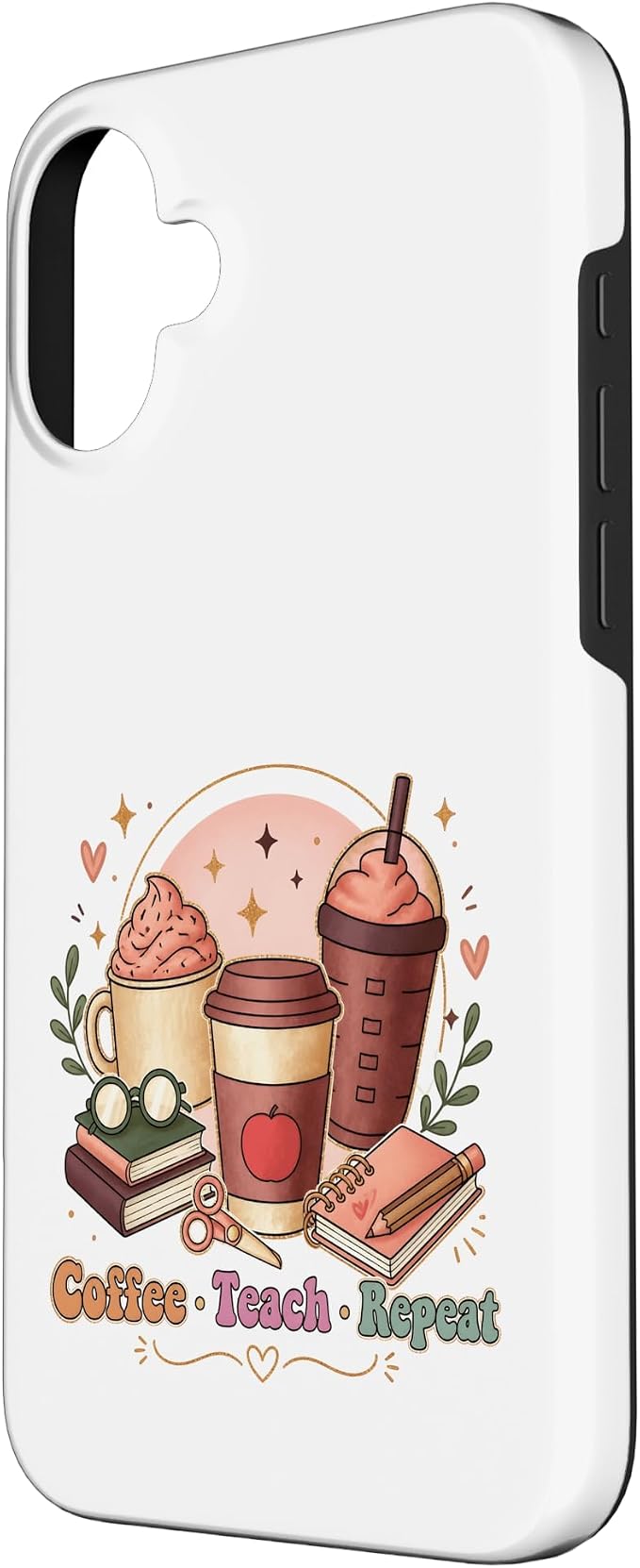 Coffee Teach Repeat Teacher Daily Routine Design Case - Image 2