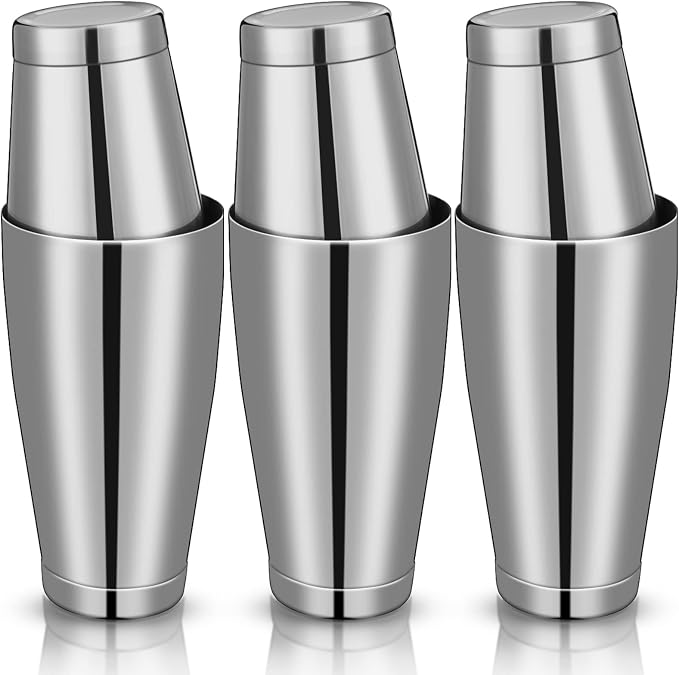 Sabary 6 Pcs Cocktail Shakers Professional Bar Shaker Boston Set Stainless by Sabary
