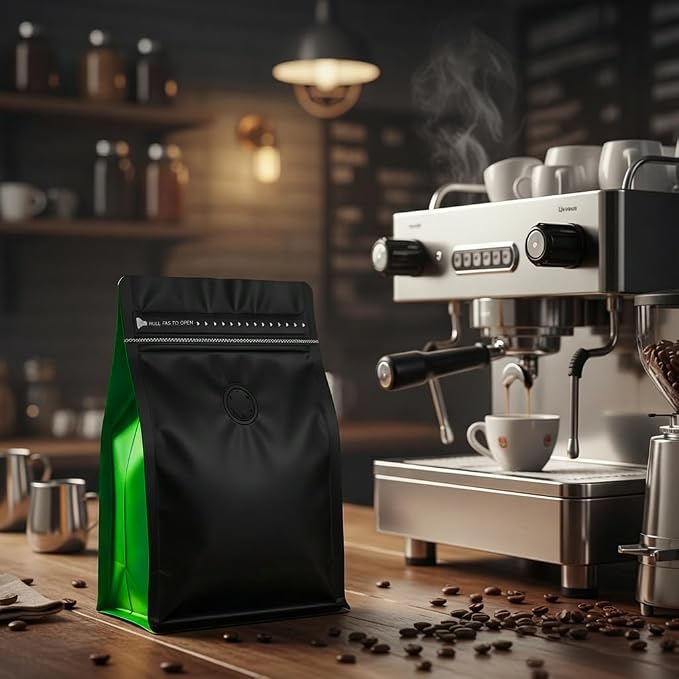 50 Pcs Coffee Bags With Valve Coffee Beans Bag with Heat Sealable Zipper - Image 7