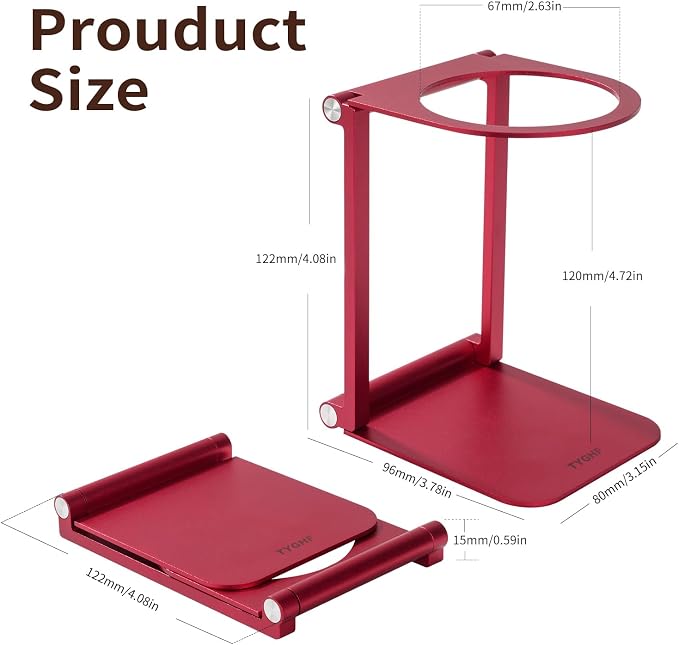 Pour Over Coffee Maker Stand, Foldable Portable Electric Espresso Machine Stand - Image 6