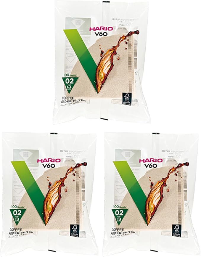 Hario V60 Paper Coffee Filter, Size 02 by Hario