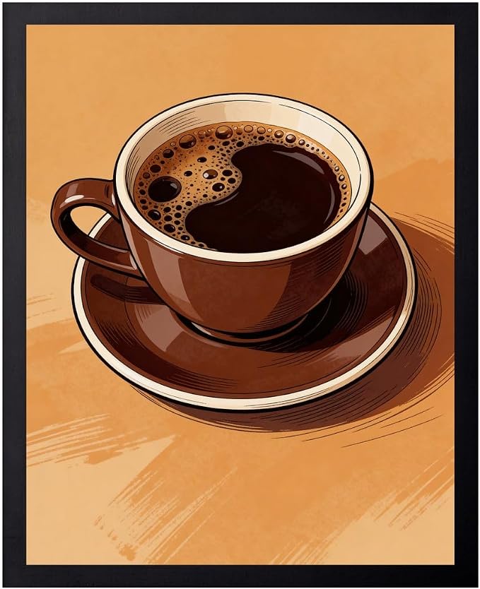 Lawrence Williams Designs Coffee Cup Poster by LawrenceWilliamsDesigns