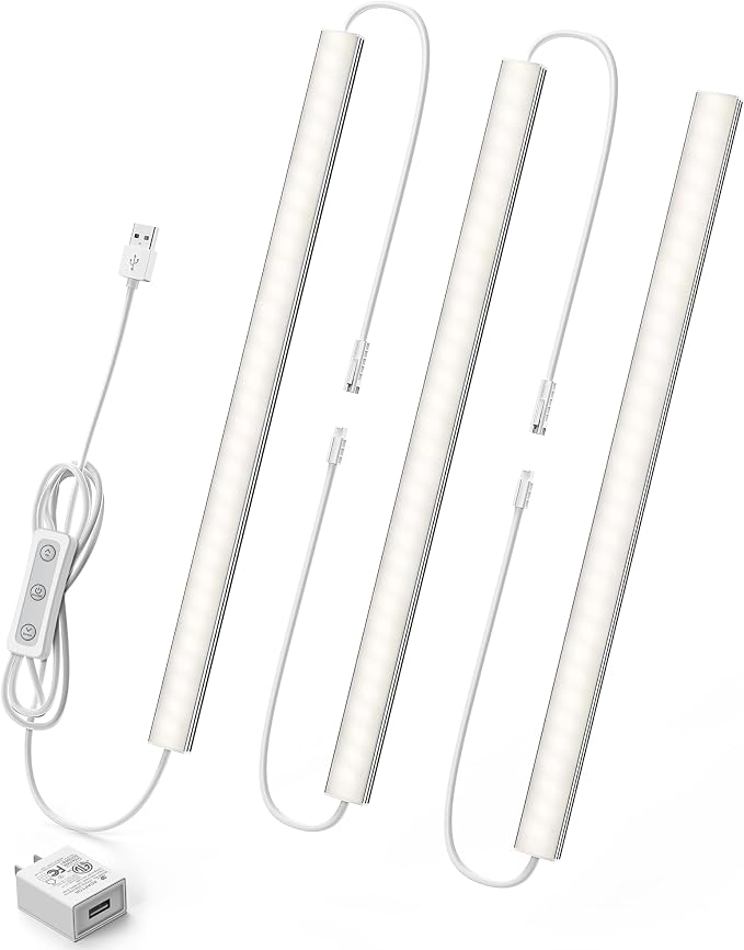 Under Cabinet Lighting Plug-in, Dimmable Under Counter Lights - Image 5