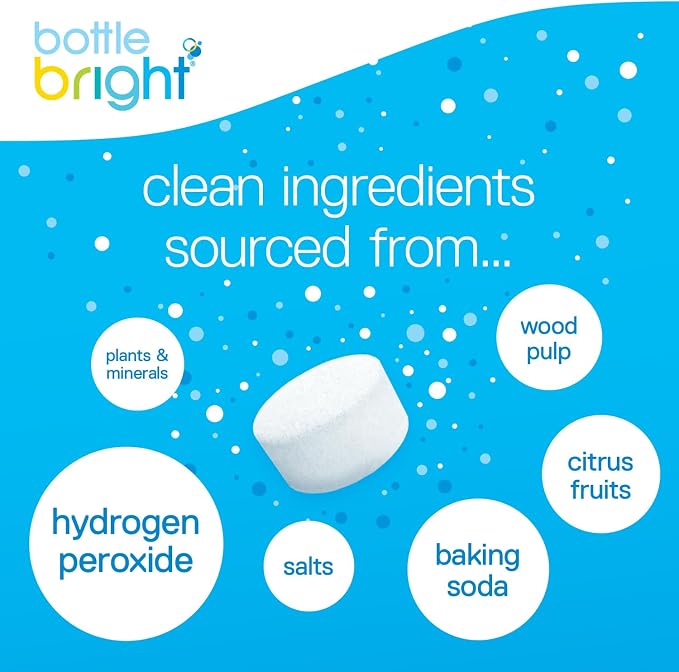 Bottle Bright Cleaning Tablets 12, Thermos | Removes Coffee Tea Stains - Image 3