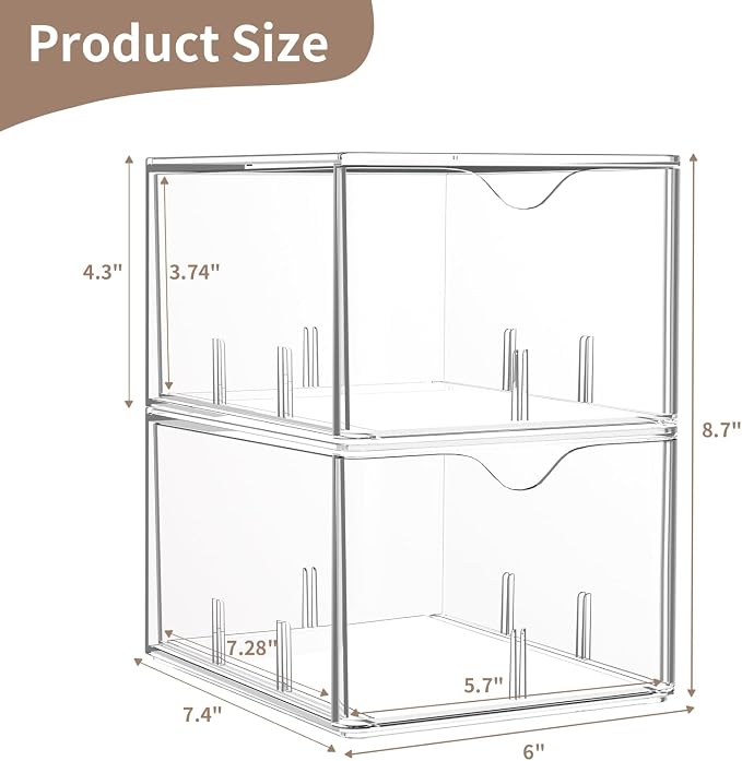 2 Pack Clear Tea Bag Organizers - Image 5