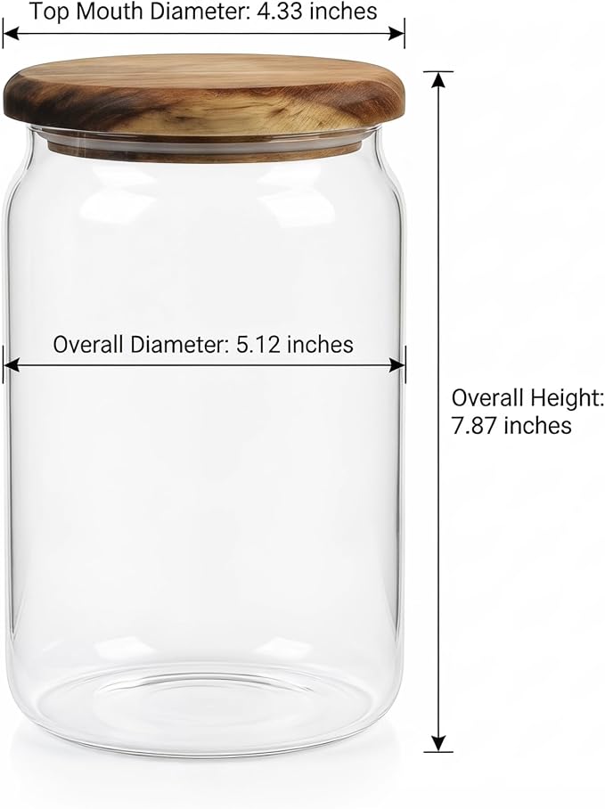2-Pack 67 fl oz Large Wide Mouth Mason Jars - Image 5