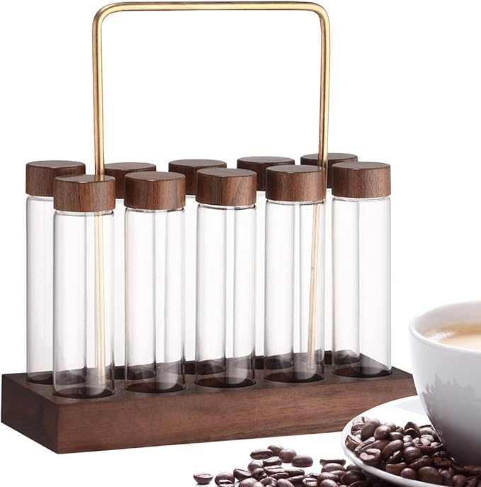 10x Single Dose Coffee Bean Storage Tubes Coffee Bean Cellar - Image 6
