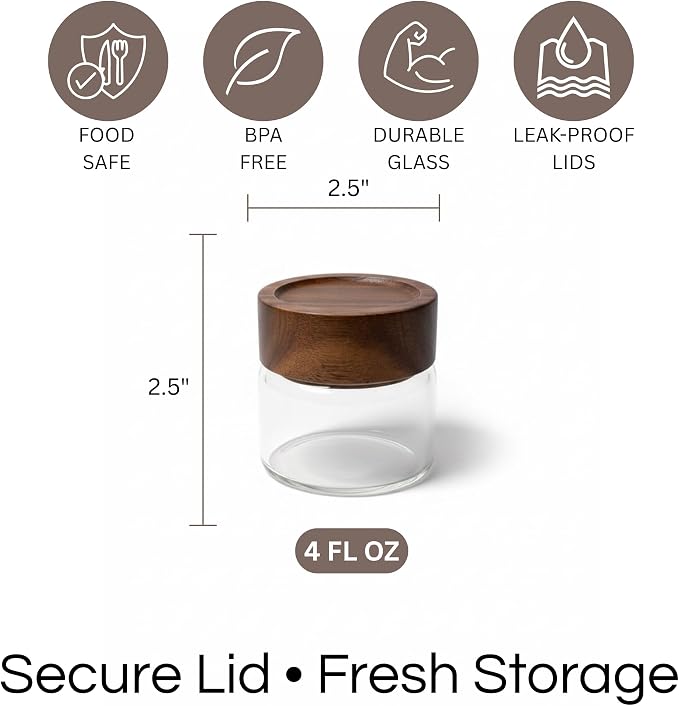 Wide Mouth Glass Storage Jars - Image 6