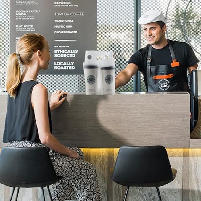 Elyfree Drink Carrier for Delivery, Plastic Bags for Drinks, Portable Take Out - Image 8