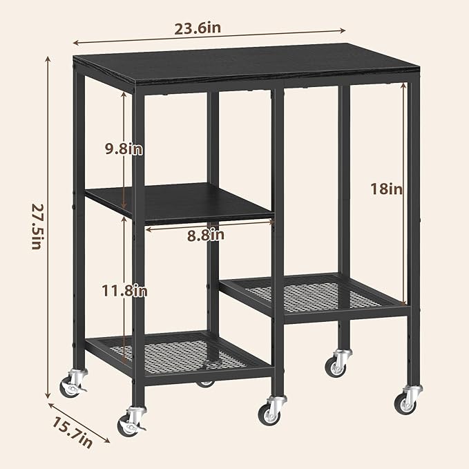 OGEMXU Kitchen Microwave Cart, Microwave Stand - Image 2