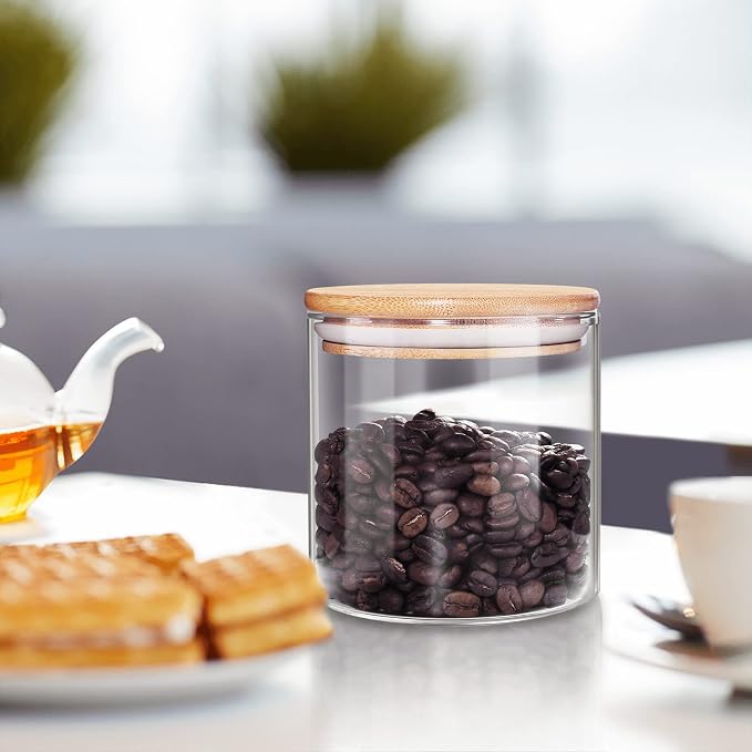 18 Oz/550 ML Glass Jar with Lid, - Image 4