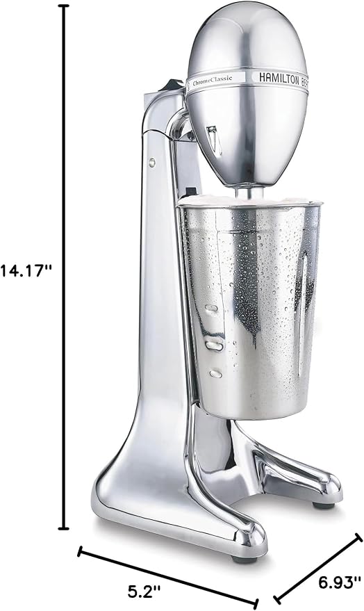 Hamilton Beach DrinkMaster Electric Drink Mixer, Retro Milkshake Maker & Milk - Image 9