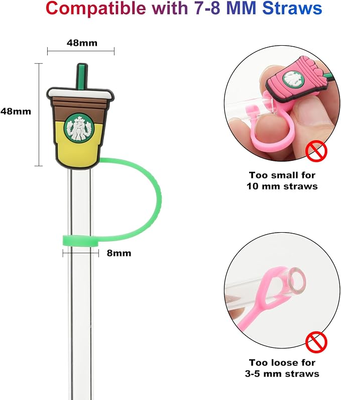 Straw Cover Compatible With Starbucks Cup, Splash Proof - Image 5