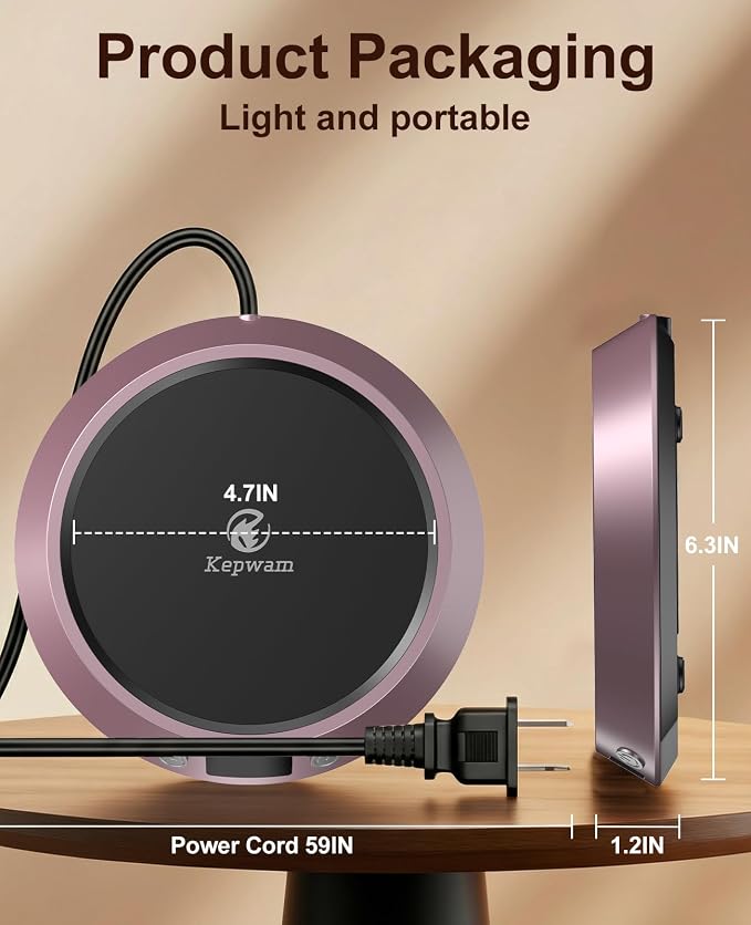 Kepwam Coffee Mug Warmer - 50W Electric Coffee Warmer - Image 6