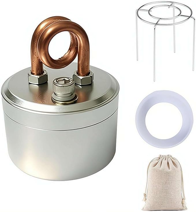 Mini Alcohol Stove, Lightweight Brass & Aluminum SpiritBurner by Unknown