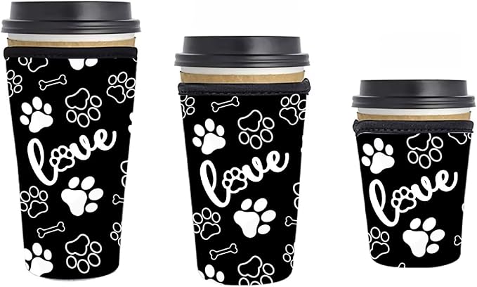 Paw Print Coffee Cup Sleeves by Unknown