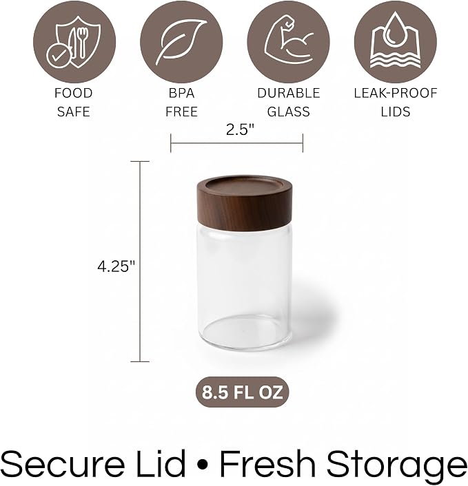 Wide Mouth Glass Storage Jars - Image 7