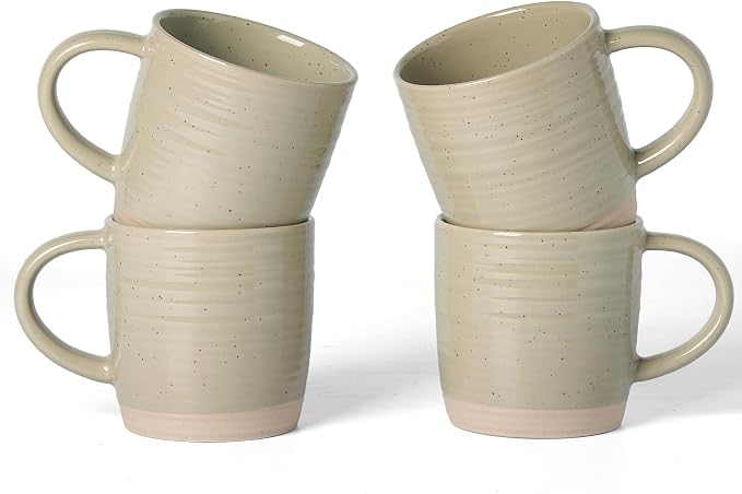 famiware Coffee Mugs Set of 4, 13 oz Mug Set, Ceramic Cup Set by Famiware