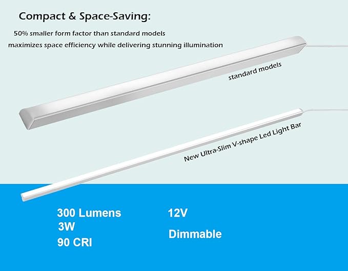 V-Shape Under Cabinet Lighting Kit - Image 5