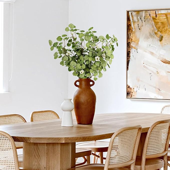 Melorca&Guilla Artificial Plants, Faux Greenery Stems Vase Branches Fake Plants - Image 3