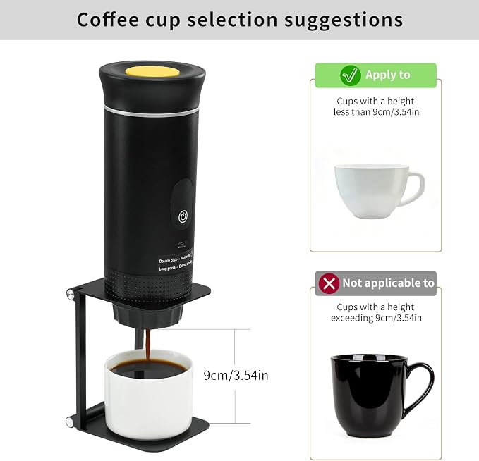 Pour Over Coffee Maker Stand, Foldable Portable Electric Espresso Machine Stand - Image 3