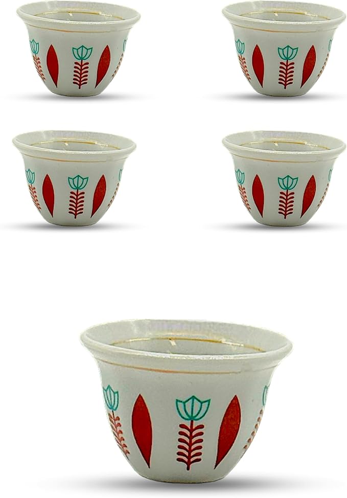 Generic Premium Porcelain Arabic Turkish Greek Coffee Cup Set 1.5 oz - by Unknown