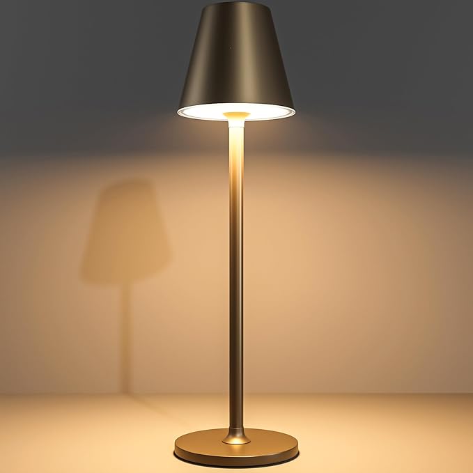 Timjorman Modern LED Cordless Table Lamp, 4000mAh Rechargeable Battery by Timjorman