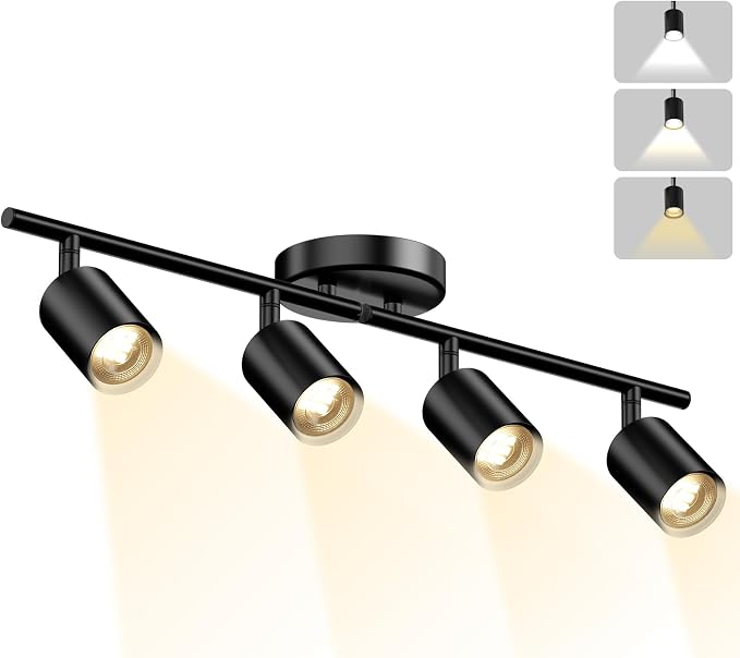 LED 4 Light Track Lighting Kit, Modern Track Light Fixture by Unknown
